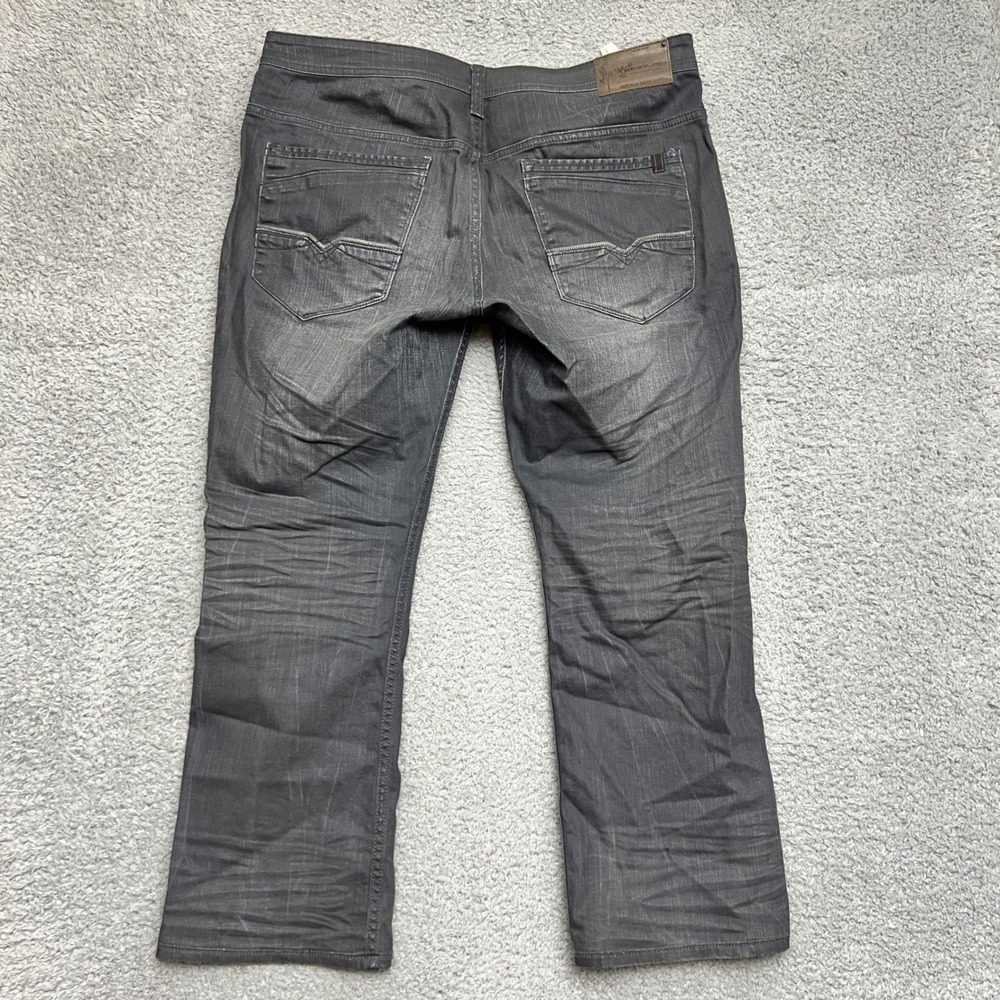 Buffalo David Bitton Jeans Mens 36x30 Gray Denim Straight Casual Office - Picture 4 of 9